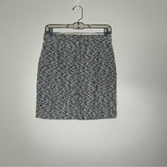 Lou & Grey Black and Gray Mini Pencil Skirt with Tie Front - Picture 2 of 7